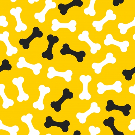 seamless pattern, bone for a dogのイラスト素材