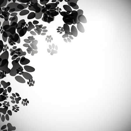 abstract background, animal footprintsのイラスト素材