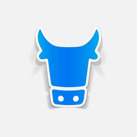 realistic design element: cowのイラスト素材