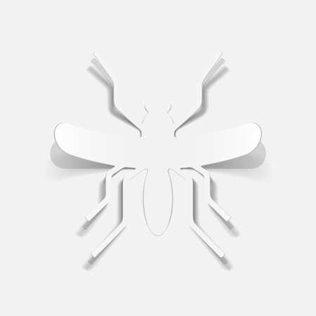realistic design element: mosquitoのイラスト素材