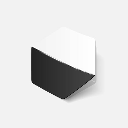 realistic design element: hexagonのイラスト素材