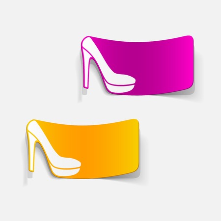 realistic design element: shoeのイラスト素材