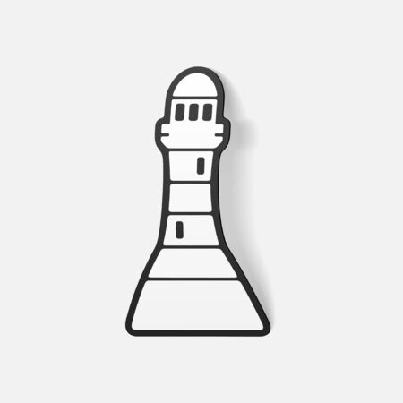 realistic design element: lighthouse. Vector Illustrationのイラスト素材