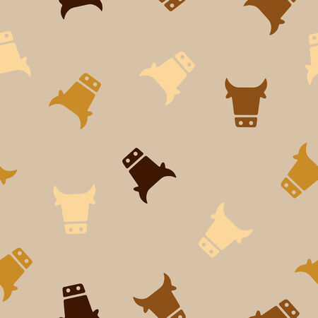 seamless background: cow. Vector Illustration Design Patternのイラスト素材