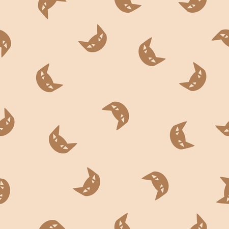 seamless background: cat. Vector Illustration Design Patternのイラスト素材