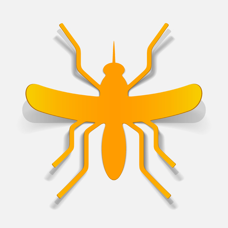 realistic design element: mosquitoのイラスト素材