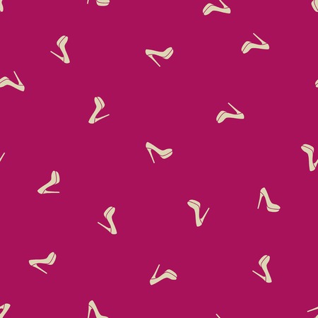 seamless background: shoe. Vector Illustration Design Patternのイラスト素材
