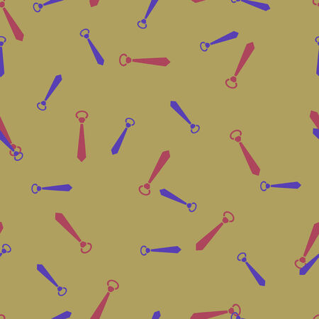 seamless background: tie. Style Illustration Design Patternのイラスト素材