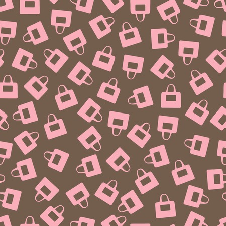 seamless background: bag. Style Illustration Design Patternのイラスト素材
