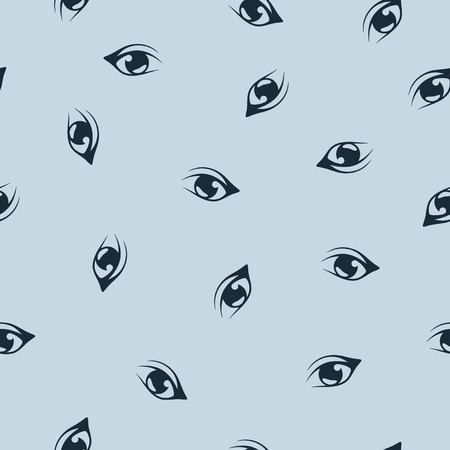 seamless background: eye. Style Illustration Design Patternのイラスト素材