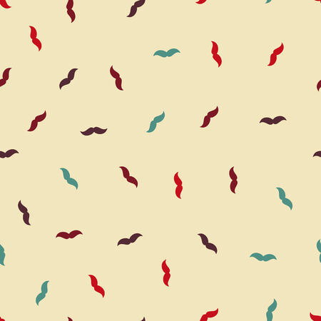 seamless background: mustache. Vector Illustration Design Patternのイラスト素材