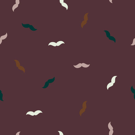 seamless background: mustache. Vector Illustration Design Patternのイラスト素材