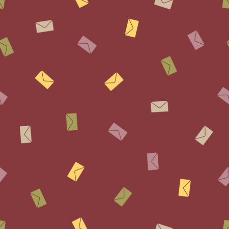seamless background: envelope newsletter. Style Illustration Designのイラスト素材