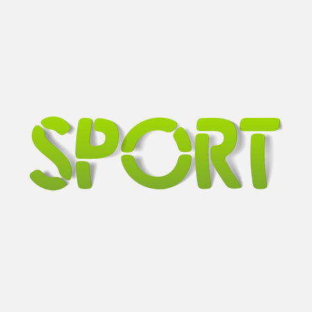 realistic design element: sport. Modern Graphic Illustrationのイラスト素材