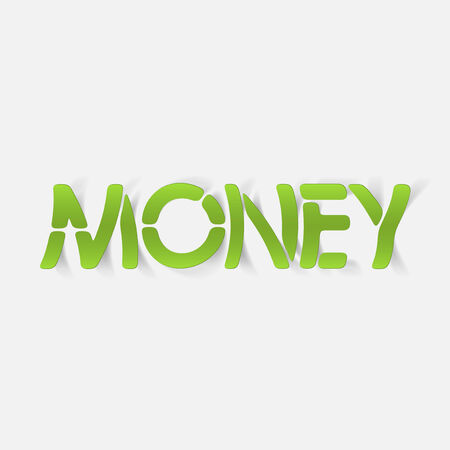 realistic design element: money. Modern Graphic Illustrationのイラスト素材