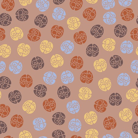 seamless background: brainのイラスト素材