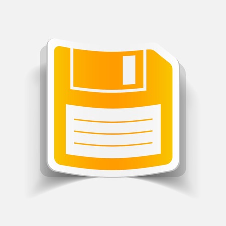 realistic design element: disketteのイラスト素材