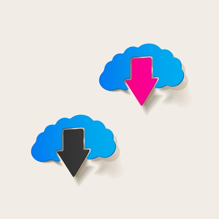 realistic design element: brain, arrowのイラスト素材