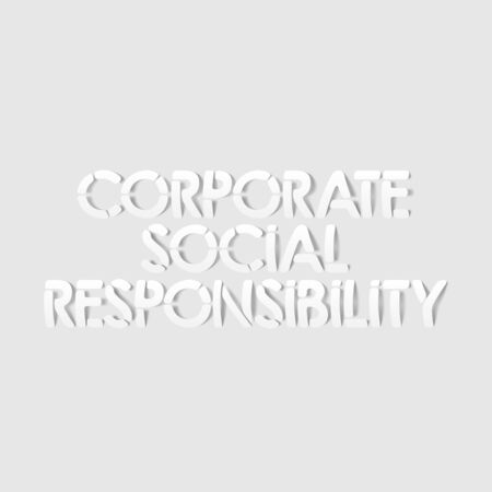 realistic design element: corporate social responsibilityのイラスト素材
