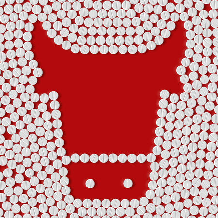 pill, tablet, cowのイラスト素材
