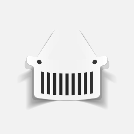 realistic design element: food basketのイラスト素材