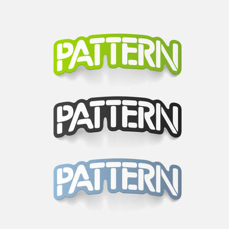 realistic design element: patternのイラスト素材