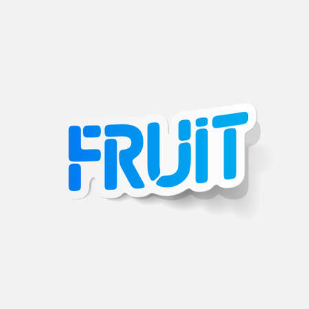 realistic design element: fruitのイラスト素材