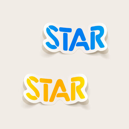realistic design element: starのイラスト素材