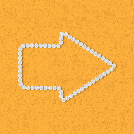 pills concept: arrow, geometryのイラスト素材