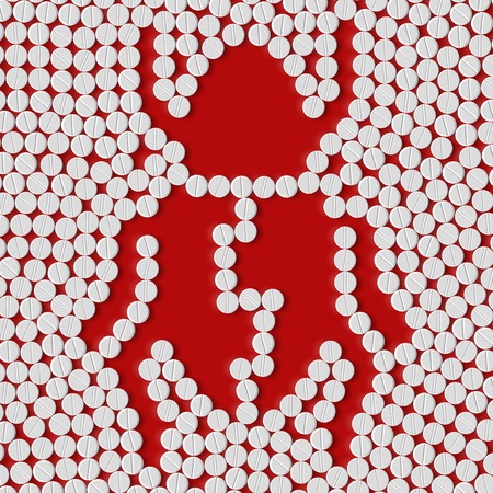 pills concept: beetle, insectのイラスト素材