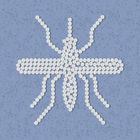pills concept: mosquito, insectのイラスト素材