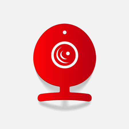 realistic design element: webcam, cameraのイラスト素材