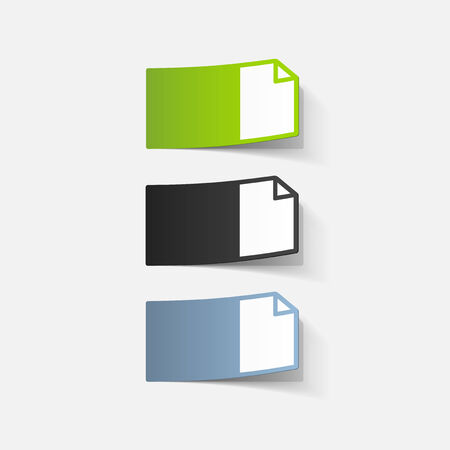 realistic design element: paper, a4のイラスト素材