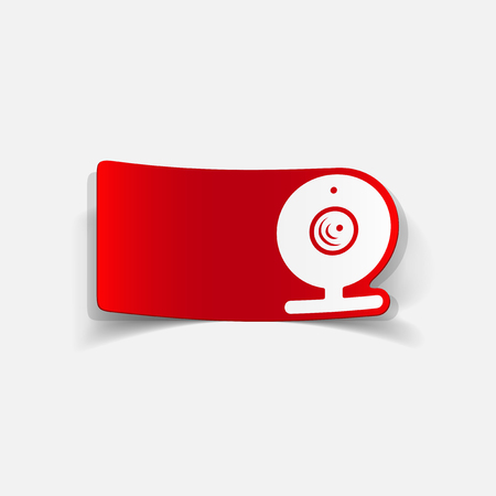 realistic design element: webcam, cameraのイラスト素材