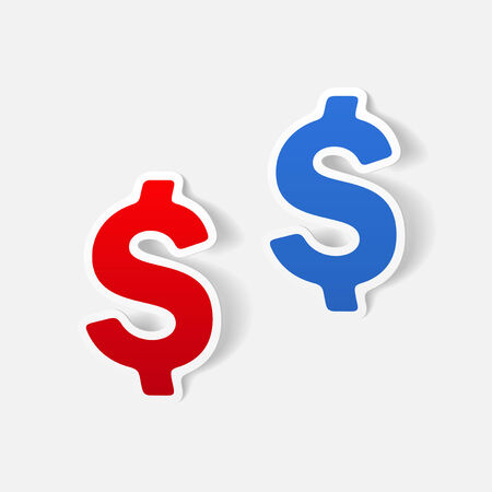 realistic design element: moneyのイラスト素材