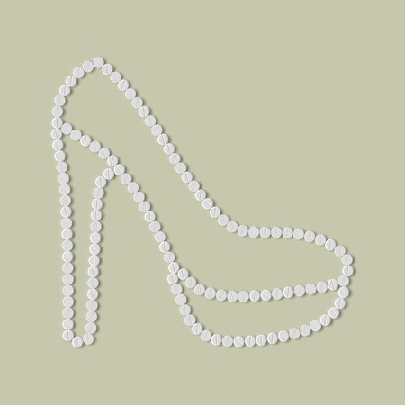 pills concept: shoe, fashionのイラスト素材
