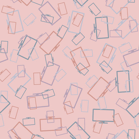 seamless background: monitor, computerのイラスト素材