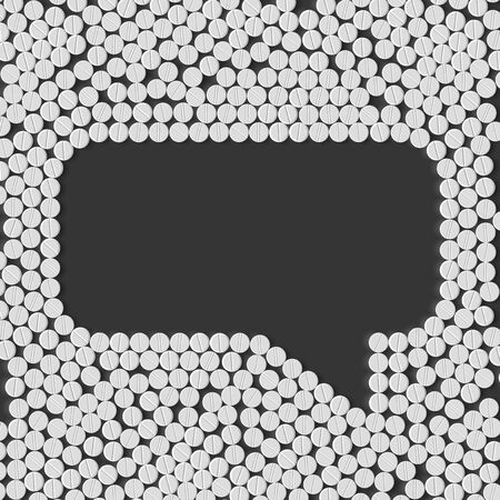 pills concept: speech, bubble, cloudのイラスト素材
