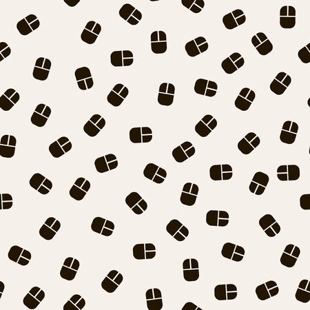 seamless background: computer, mouseのイラスト素材