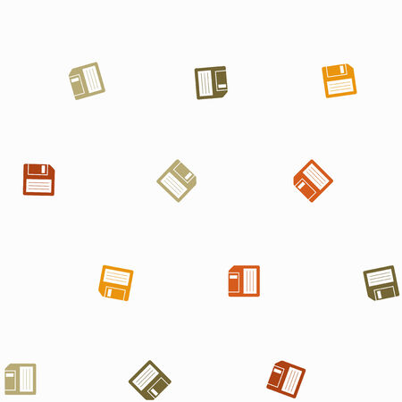 seamless background: floppy, diskのイラスト素材