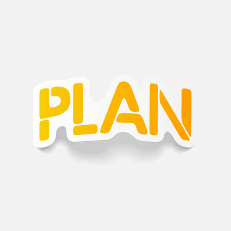 realistic design element: PLANのイラスト素材