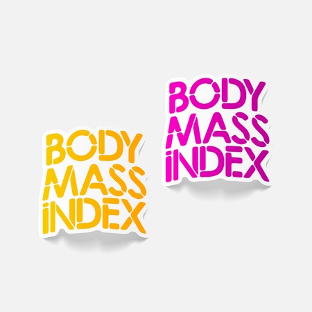 realistic design element: Body Mass Indexのイラスト素材