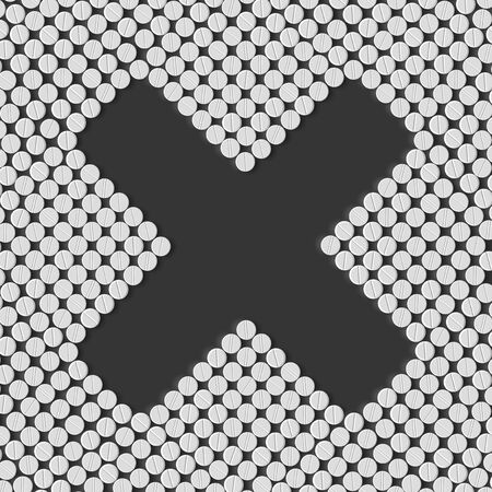 pills concept: cross, noのイラスト素材