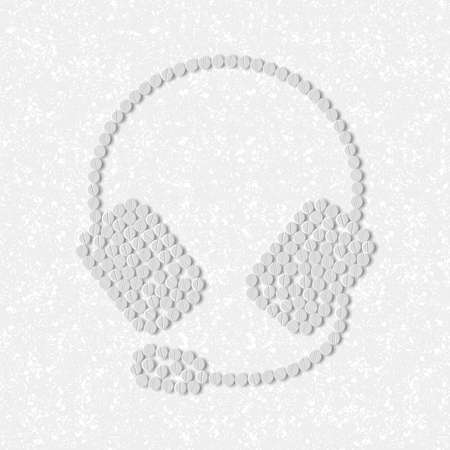 pills concept: headphonesのイラスト素材