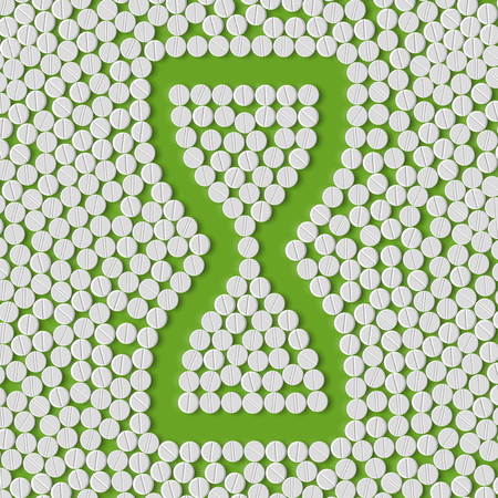 pills concept: hourglassのイラスト素材