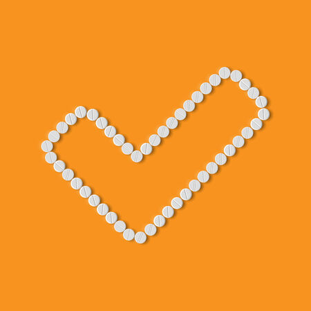 pills concept: tick, yesのイラスト素材