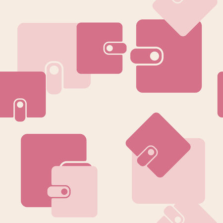 seamless background, purse, moneyのイラスト素材