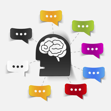 concept for online shopping: brainのイラスト素材