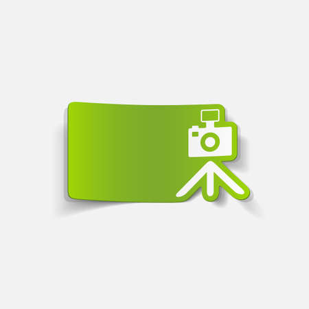 realistic design element: cameraのイラスト素材