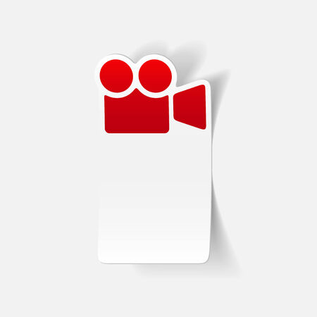 realistic design element: videoのイラスト素材